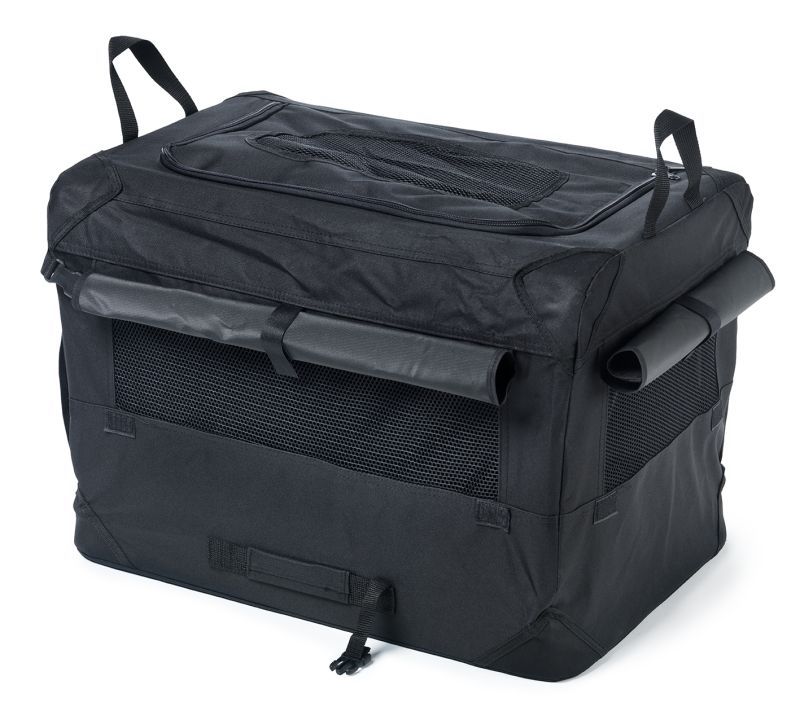 90cm XXL Sort canvas hundebur
