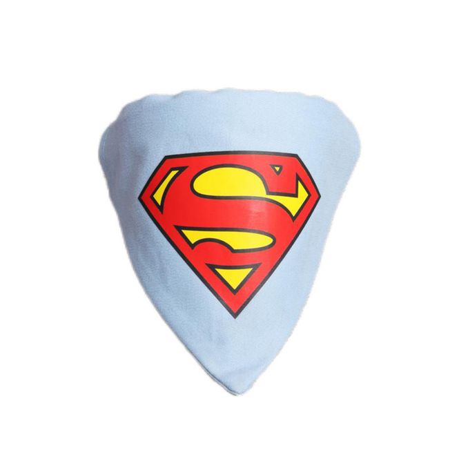 Hovedbilde Lyseblå superman hundebandana