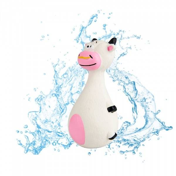 Hovedbilde Kjegle hundeleke i latex, ku