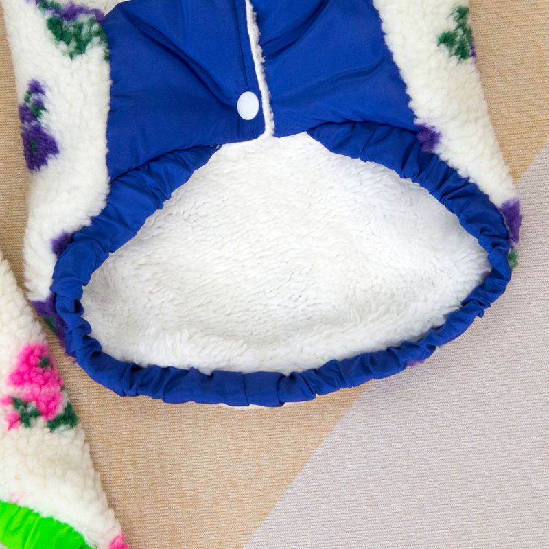 Teddy hundevest med blomster - Lilla