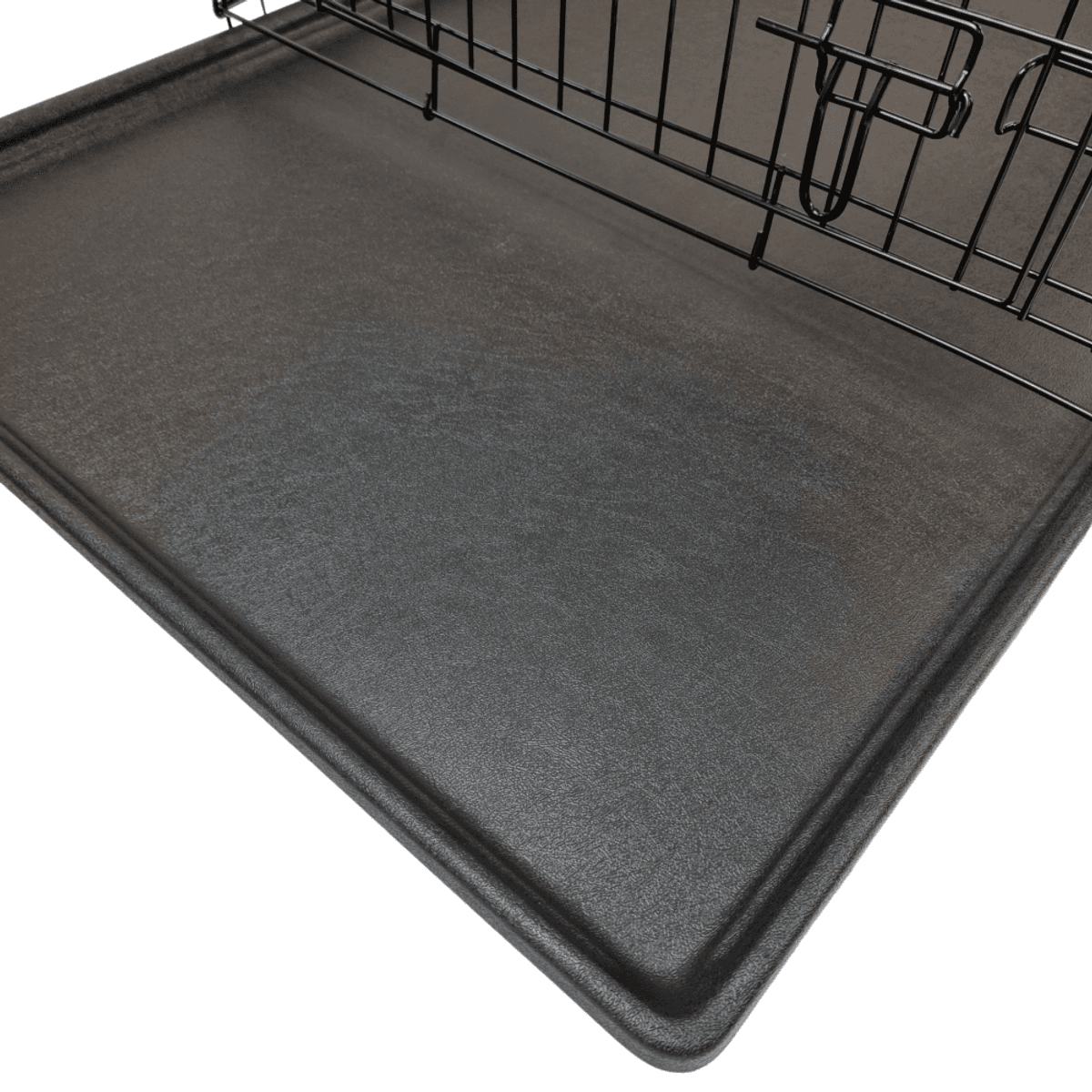 Medium sammenleggbart stålbur til hund (78x55x62cm)