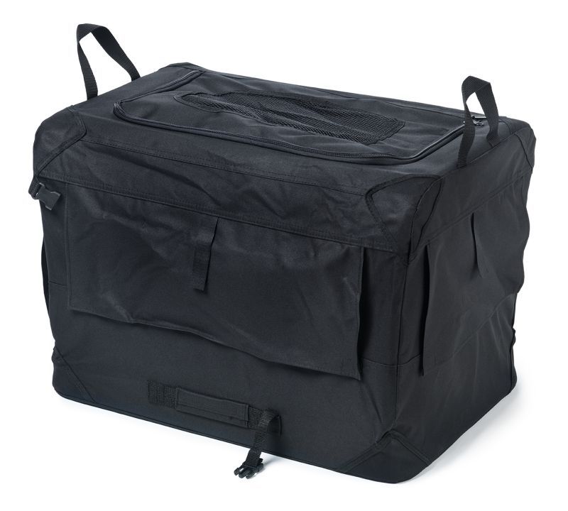 90cm XXL Sort canvas hundebur