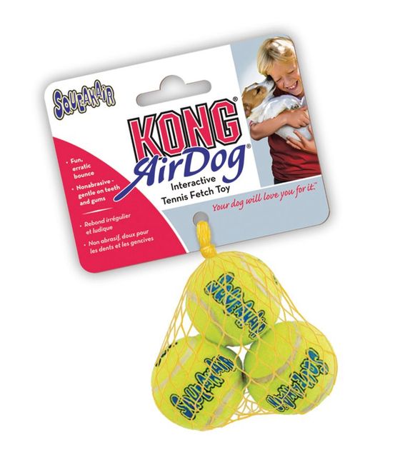 Hovedbilde XS Kong Squeaky tennisball 3pk