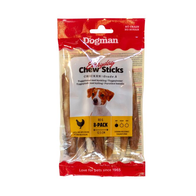 Hovedbilde Tyggepinner Kylling 8pk - Small