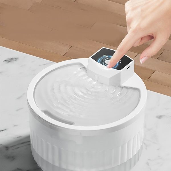 Hovedbilde Hvit vannfontene til katt, UV lys of sirkulasjon 3l