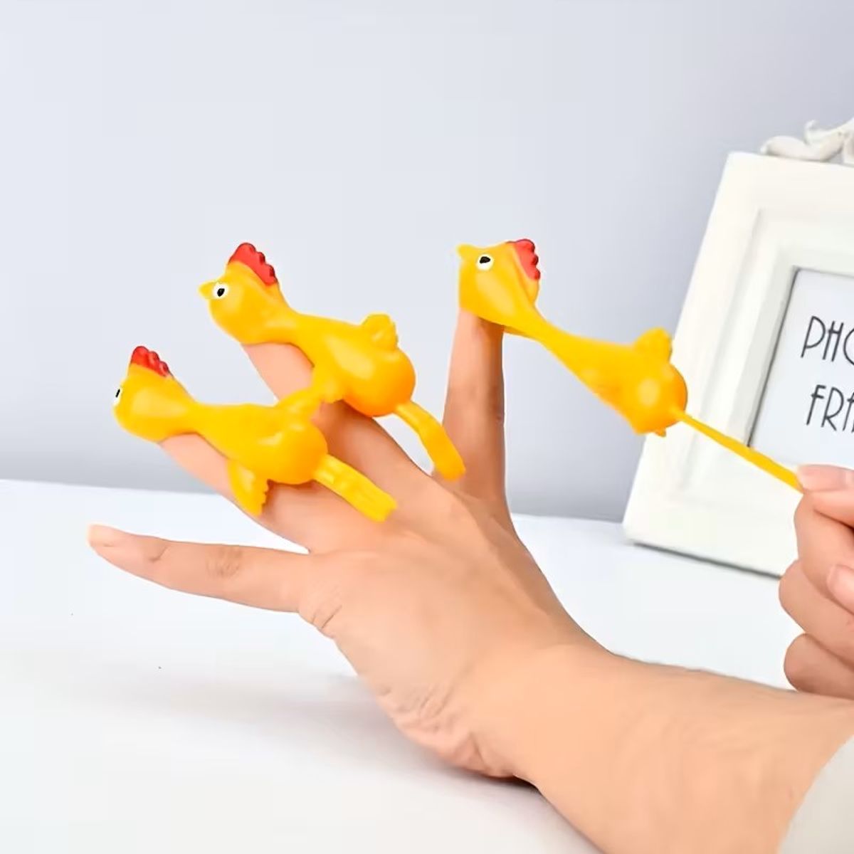 Morsom kylling katteleke