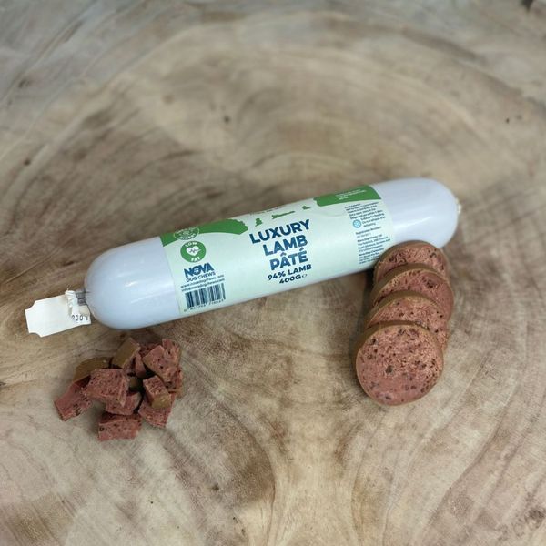 Hovedbilde Premium Lammepaté Hundepølse – Mild, naturlig og rik på næring 400g