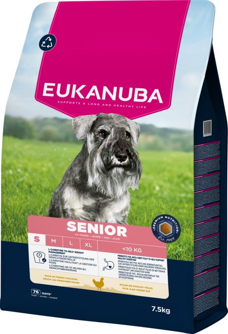 Hovedbilde Eukanuba Senior Small Breed kylling 7,5kg