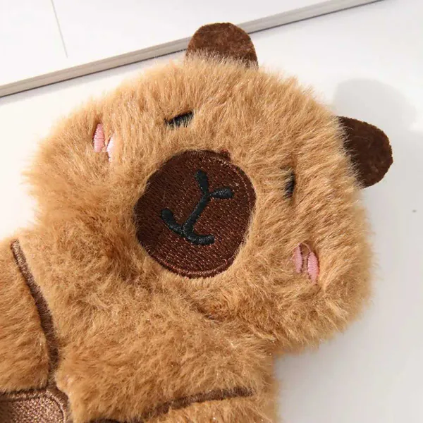 Hovedbilde Mini brun plysj hundeleke med squeaker