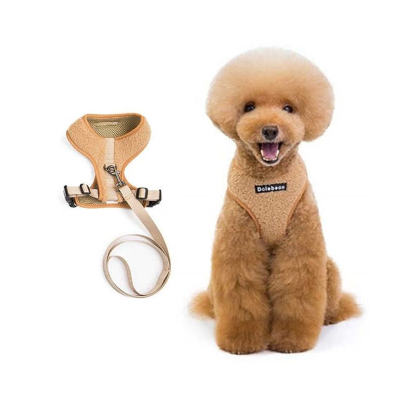 Beige Teddy hunde- og kattesele