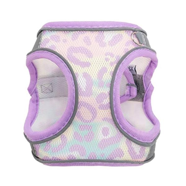 Hovedbilde Premium Leopard candy mesh hundesele med lenke
