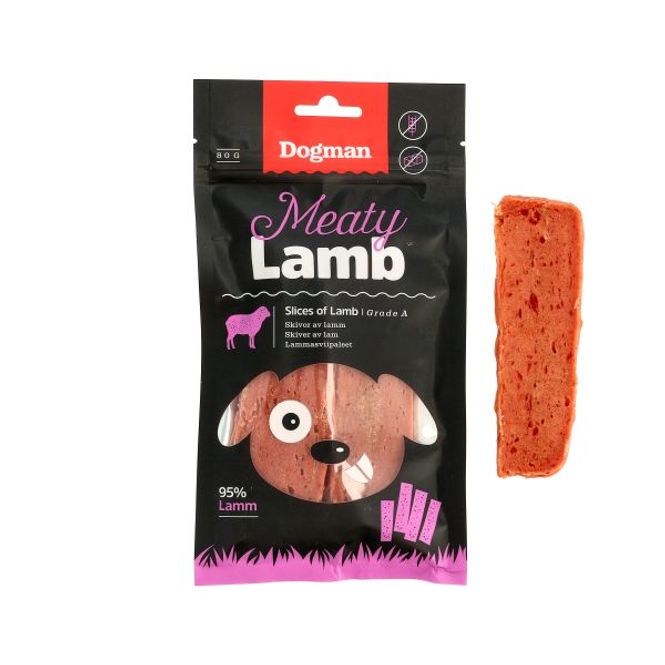 Hovedbilde Lamb slices - hundegodbiter med lam
