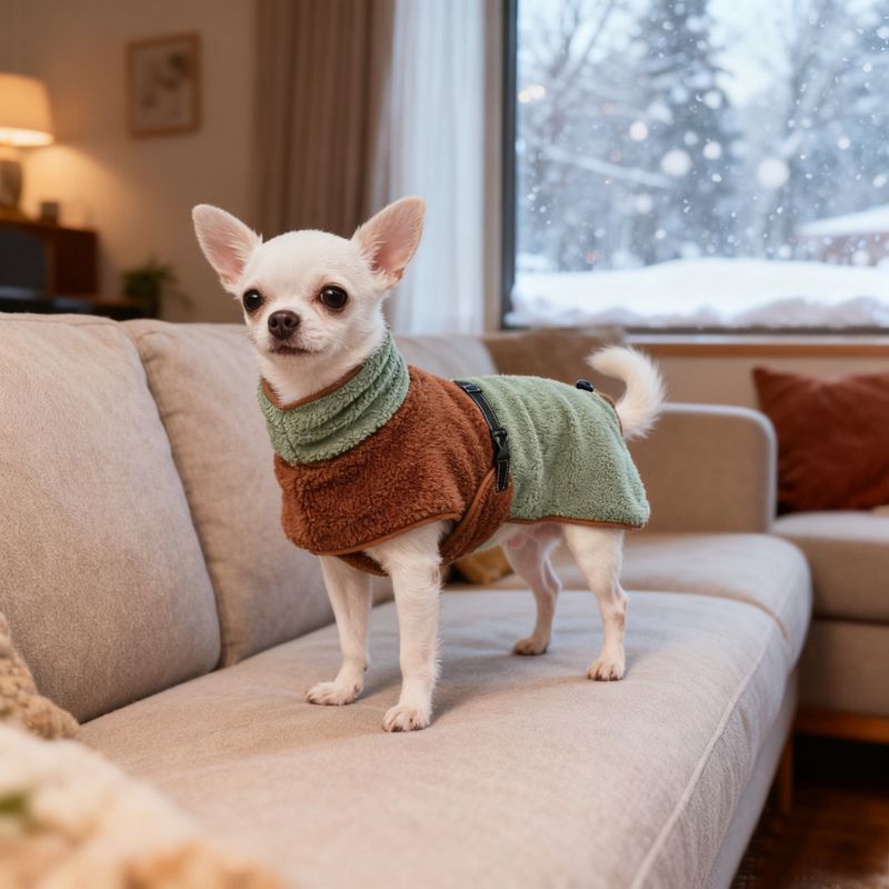 Mykt fleecedekken til hund Brun/Grønt