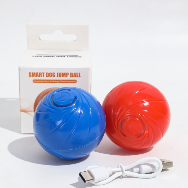 Elektrisk leke til katt og småhunder: jumping ball