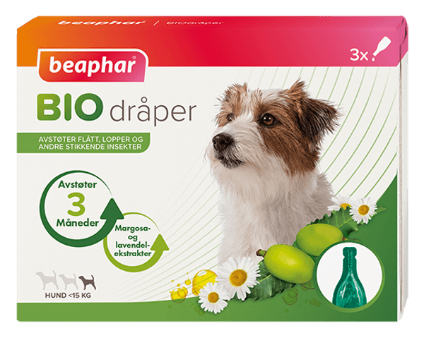 Hovedbilde Small: Bio Spot On flått og innsektsmiddel til Hund opptil 15kg