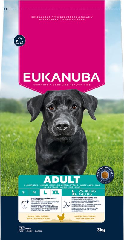 Eukanuba Adult Large Breed kylling 3kg