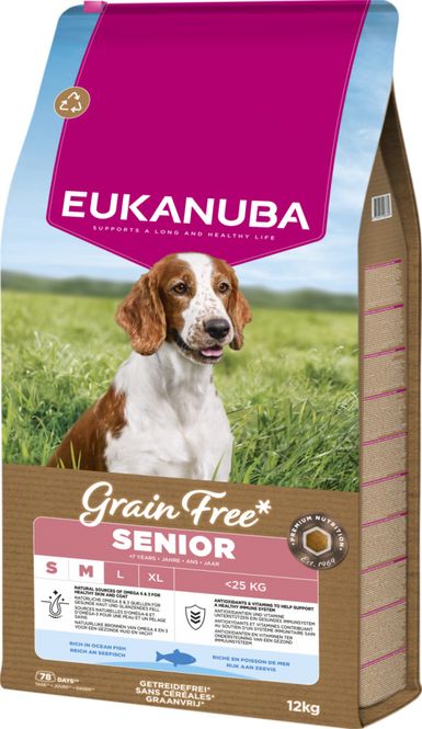 Hovedbilde Eukanuba Senior Small/medium Grain Free Ocean Fish 12kg
