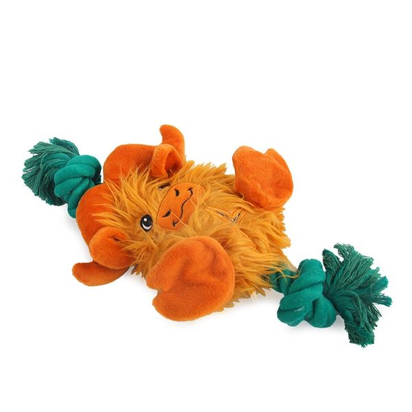 Hovedbilde Safari - Big Foot Buffalo hundeleke med tau og plysj