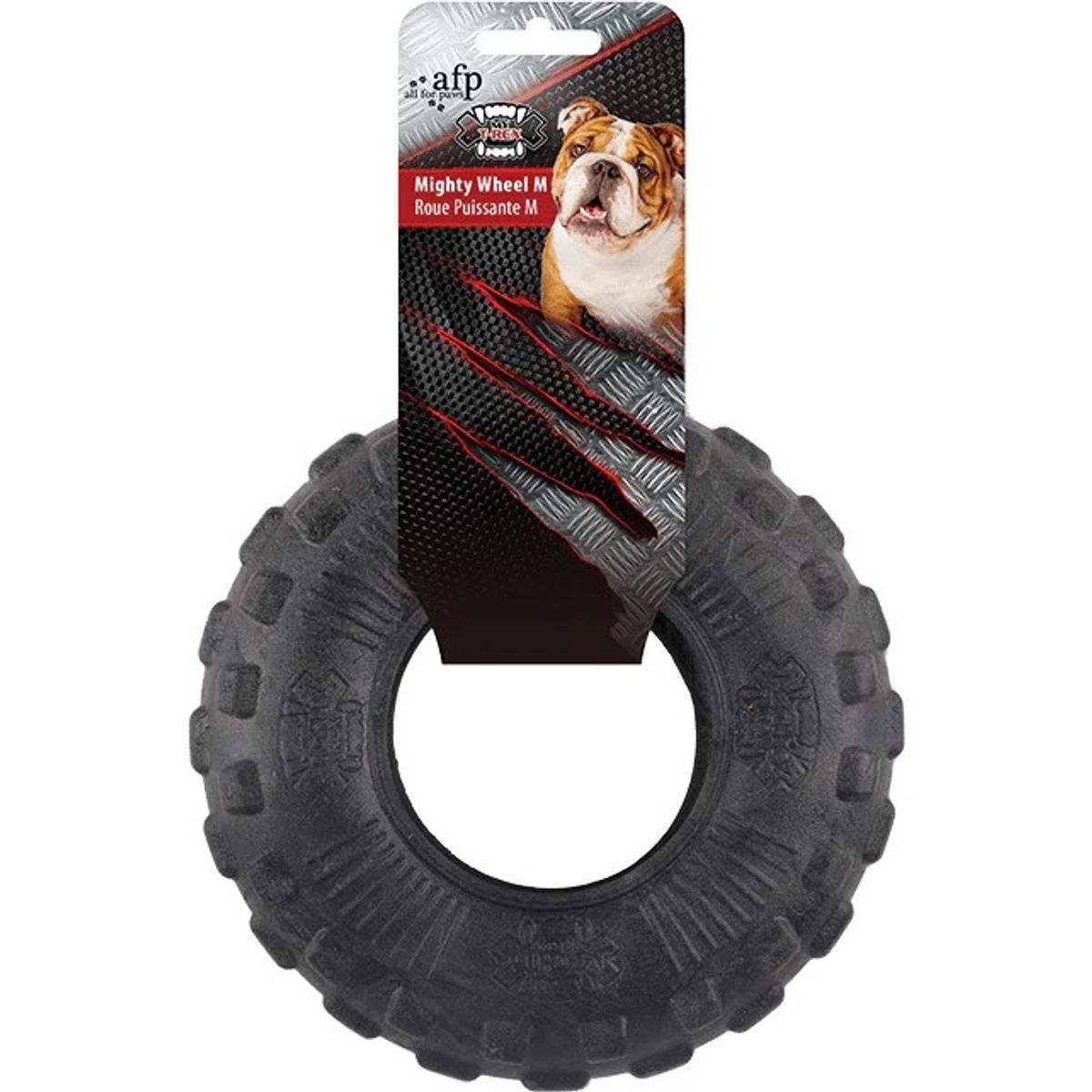 Medium Mighty Rex- Solid tyggehjul hundeleke  
