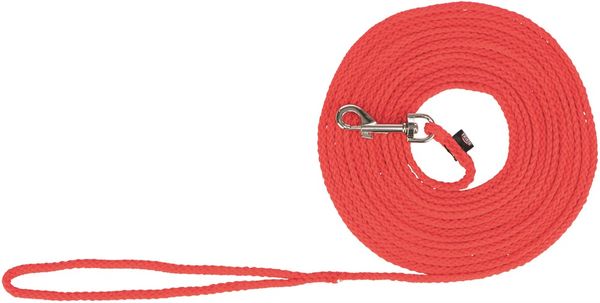 Hovedbilde 15m Rød nylon sporline / Langline til hund
