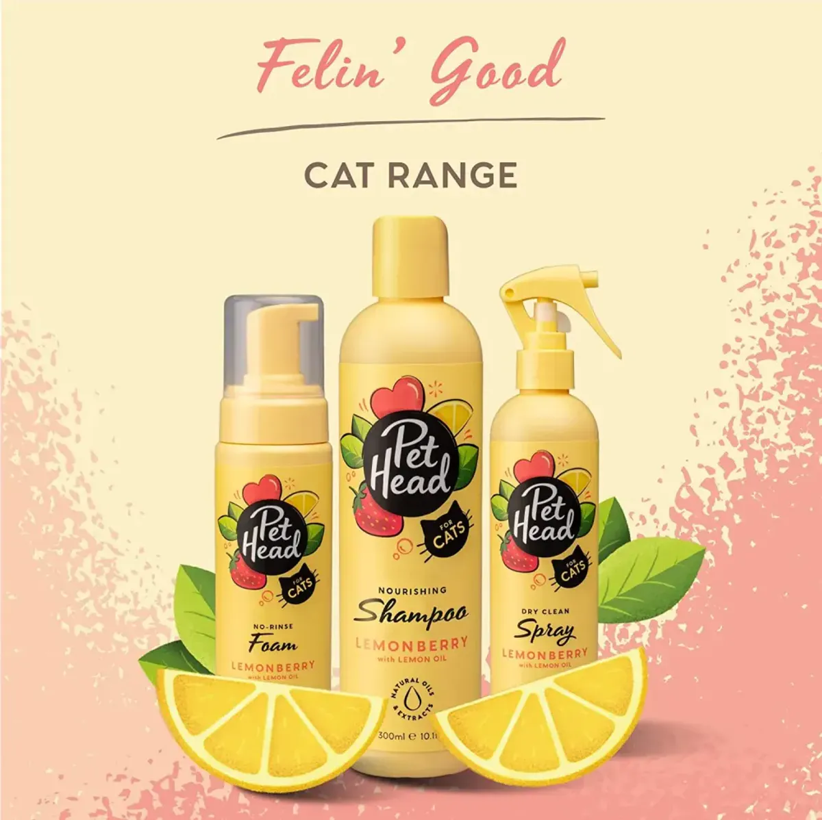 Pet Head Felin' good no rinse skum til katt