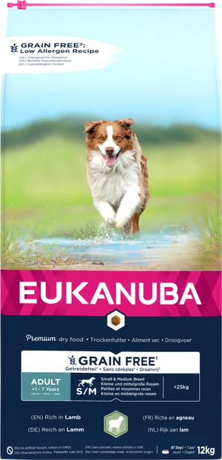 Hovedbilde EUKANUBA Adult Small/medium Grainfree lam 12kg