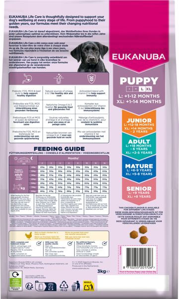 Hovedbilde Eukanuba Puppy Large Breed kylling 12 kg