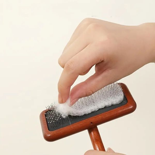 Hovedbilde Mørk tre karde til hund og katt 7cm