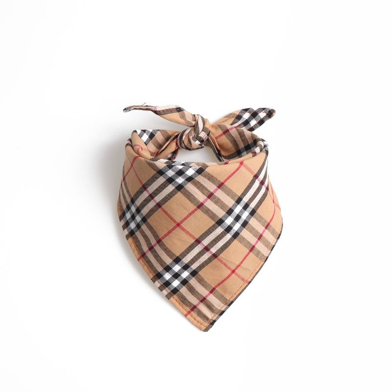 Beige bandana skjerf til hund - Medium