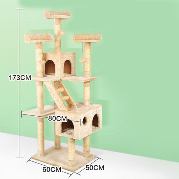 Hovedbilde XL Lyst klorestativ til katter, 173cm